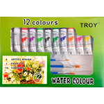 Water Colour Paint Tubes - 12 Piece